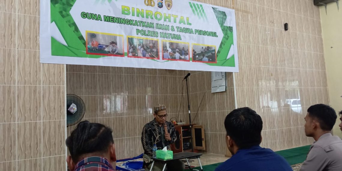Polres Natuna, laksanakan BINROHTAL, guna wujudkan pelayanan dan pengabdian yang Presisi