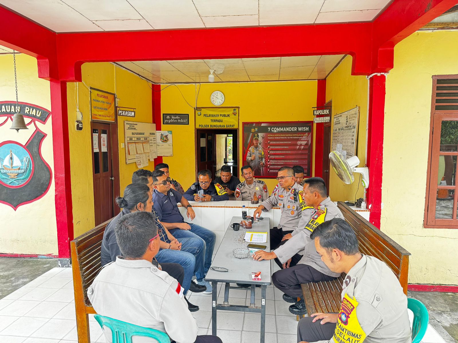 Kapolres Natuna Cek Kesiapan Polsek Bunguran Barat Dalam Pengamanan Pilkada 2024