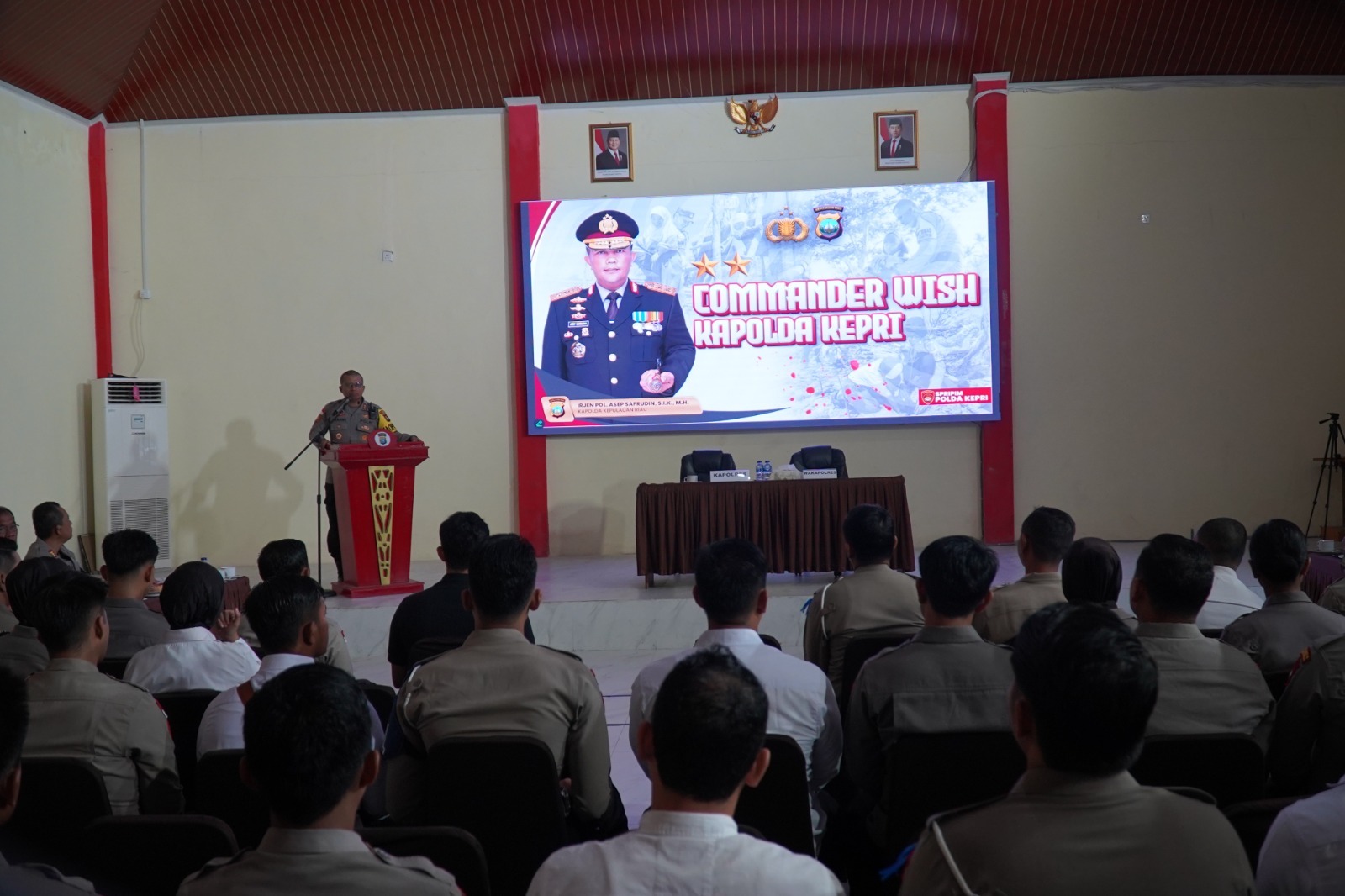 WUJUDKAN COMMANDER WISH KAPOLDA KEPRI, Kapolres Natuna Berikan Arahan Seluruh Personil