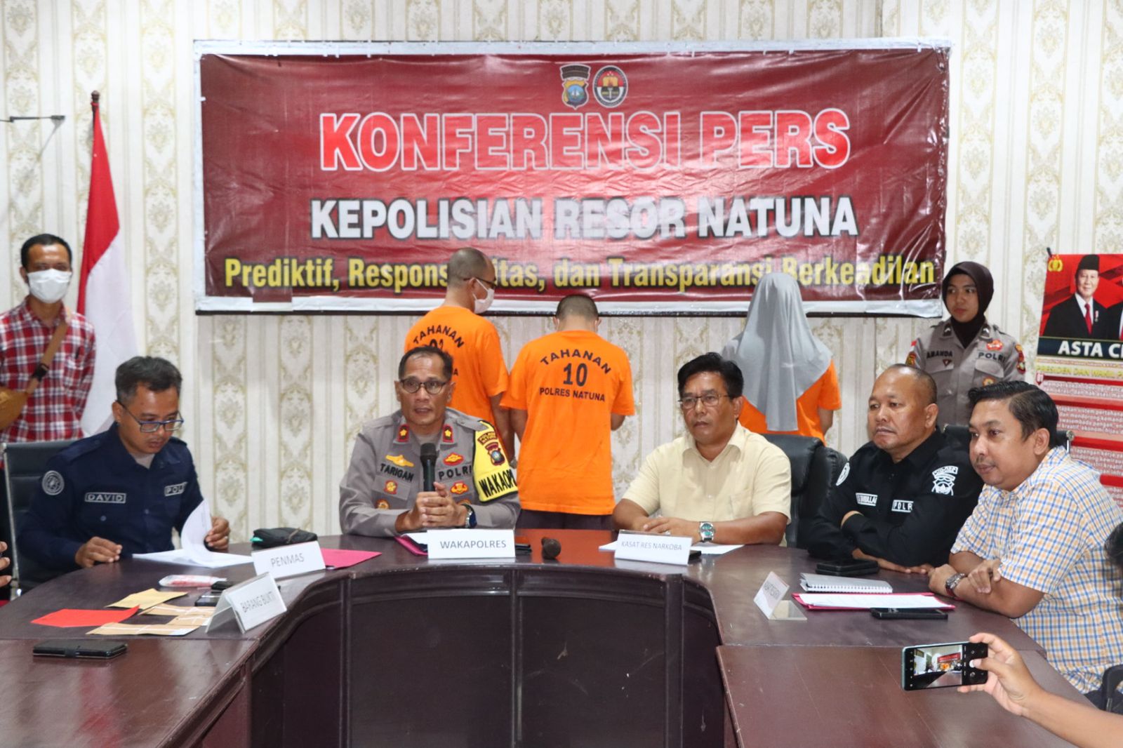 Polres Natuna Ungkap Kasus Narkotika, Tiga Pelaku Diamankan