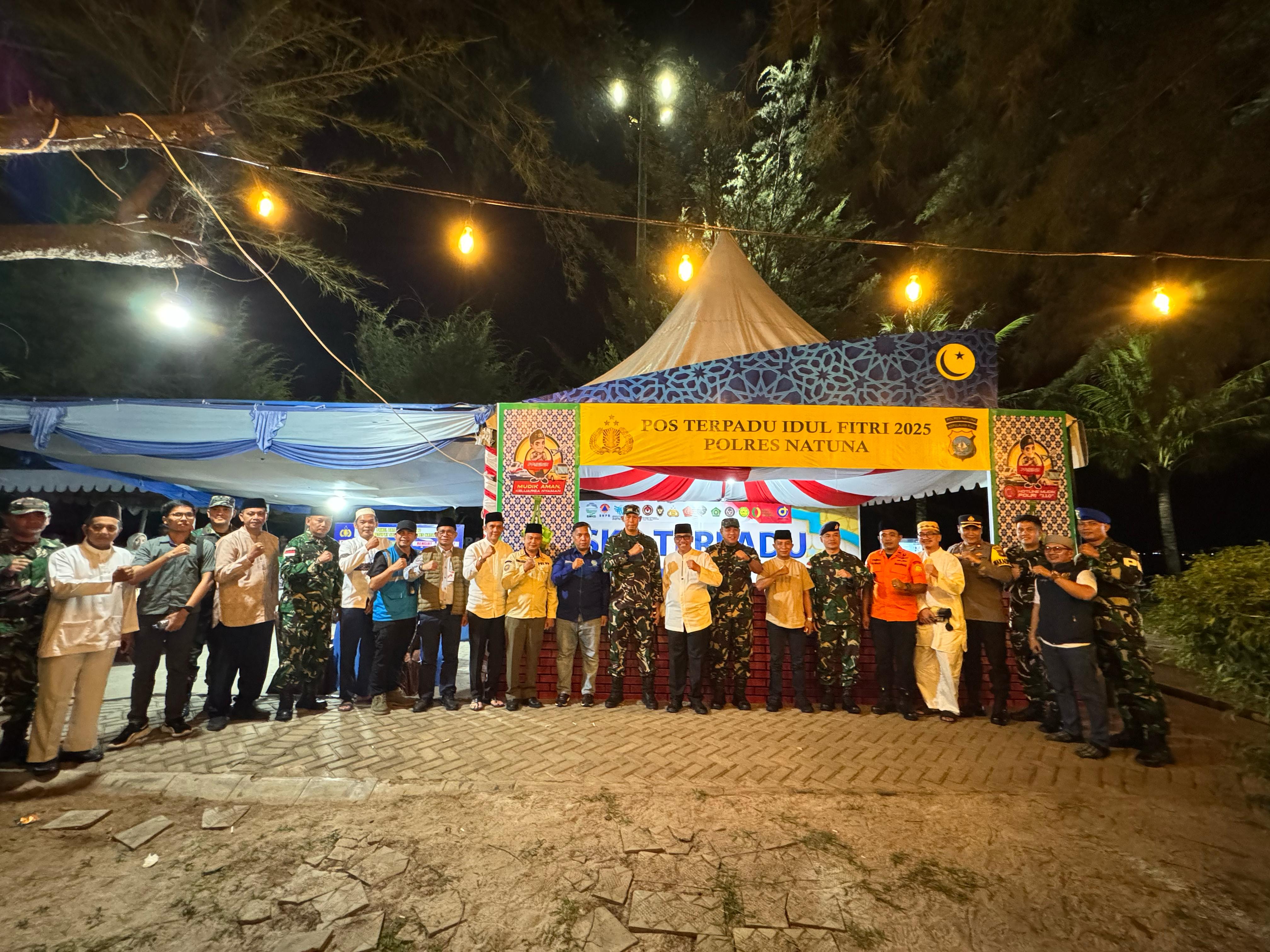 Forkopimda Natuna Bersama TNI, Polri, dan Instansi Terkait Lakukan Peninjauan Pengamanan Idul Fitri 1446 H