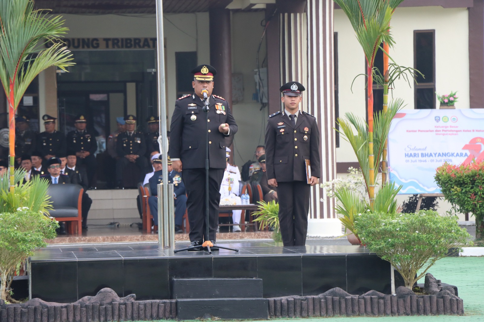 Upacara HUT Bhayangkara ke-79 di Polres Natuna: Polri Tegaskan Komitmen sebagai Pelayan Masyarakat